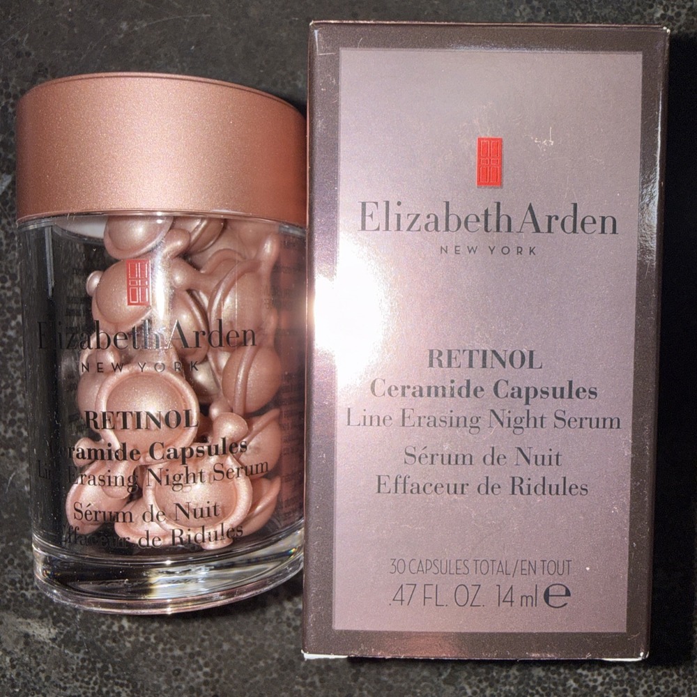 ELIZABETH ARDEN Retinol Ceramide Line Erasing Night Serum Capsules 30 Count